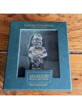 MARQUIS by WATERFORD "CHRISTMAS ENDEARMENTS" Nutcracker Ornament 6th 1990's READ
